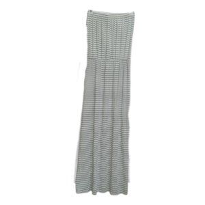 Sundry Anthropologie Strapless Maxi Dress Striped Gray/Blue Size SMALL NWT